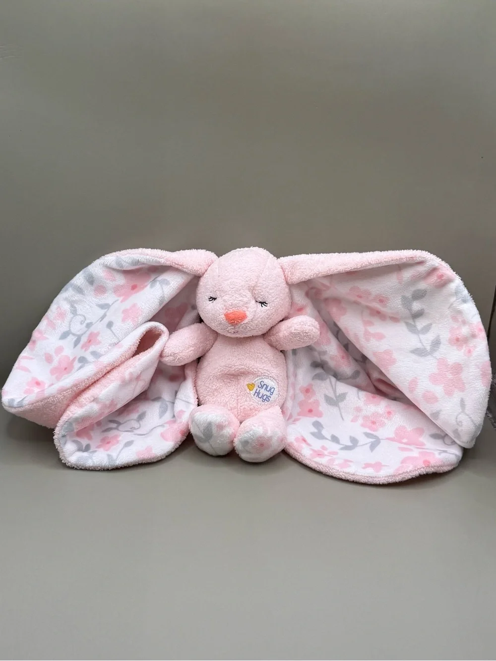 Kids Preferred Baby Snug Hugs Bunny Blanky Lovey Plush Stuffed Animal Sensory